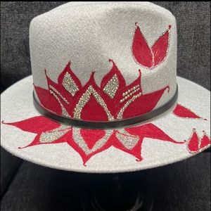 Beautiful hand painted hat